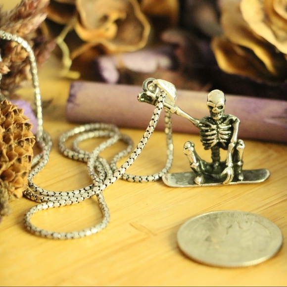 Grand Bazaar Jewelers Other - 925 Silver Skeleton Snowboarding